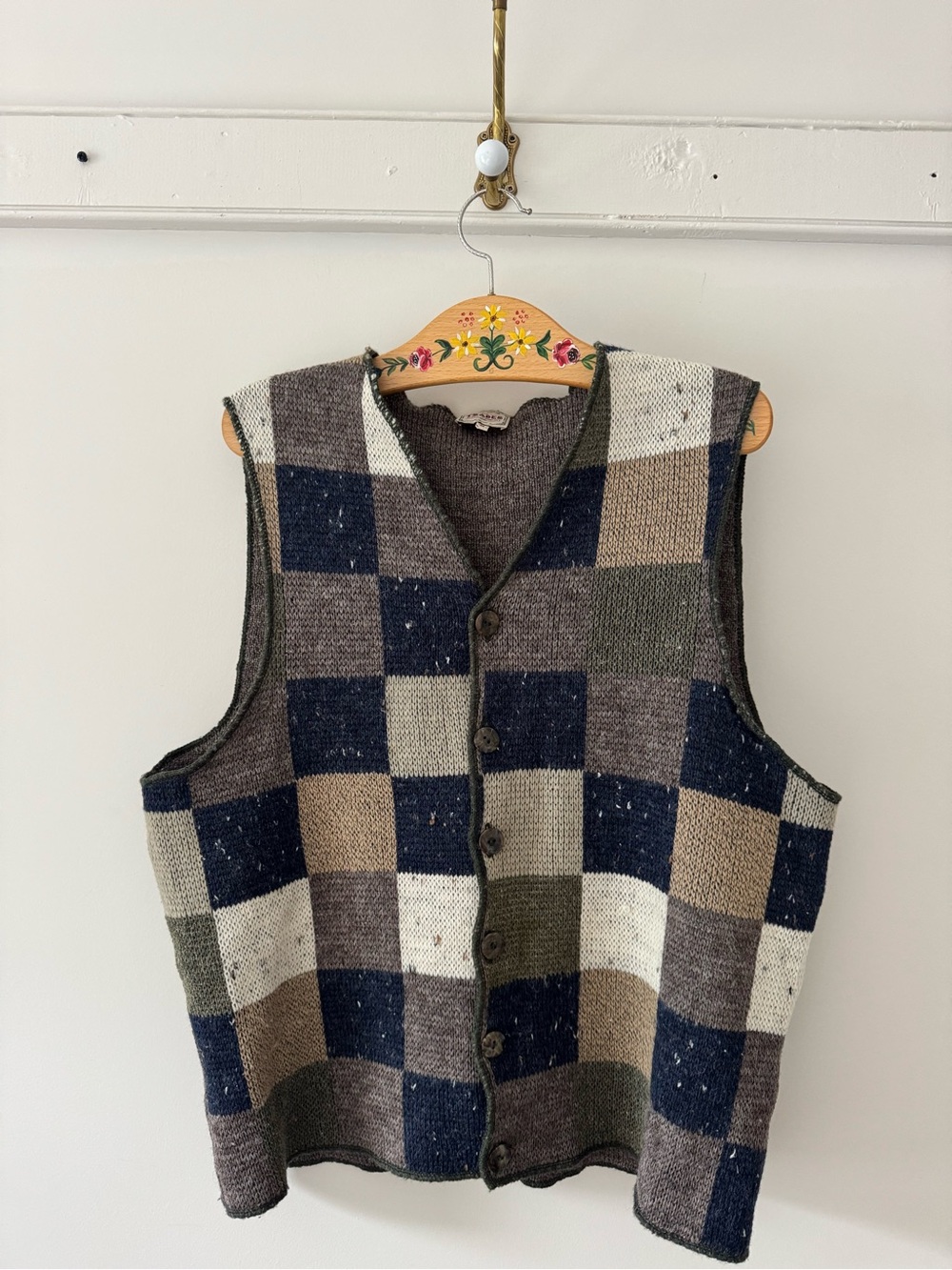 Trader’s - Men's Wool Blend Knit Button-Front Vest